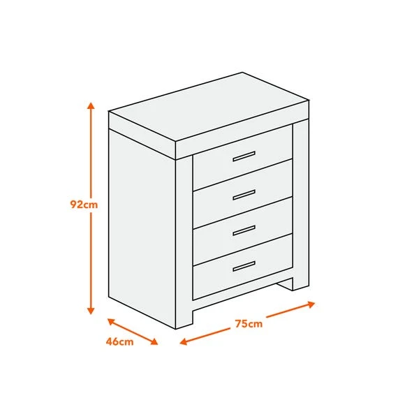 Discount ✨ Dunelm Venetian 4 Drawer Chest, Mirrored ???? - Image 2