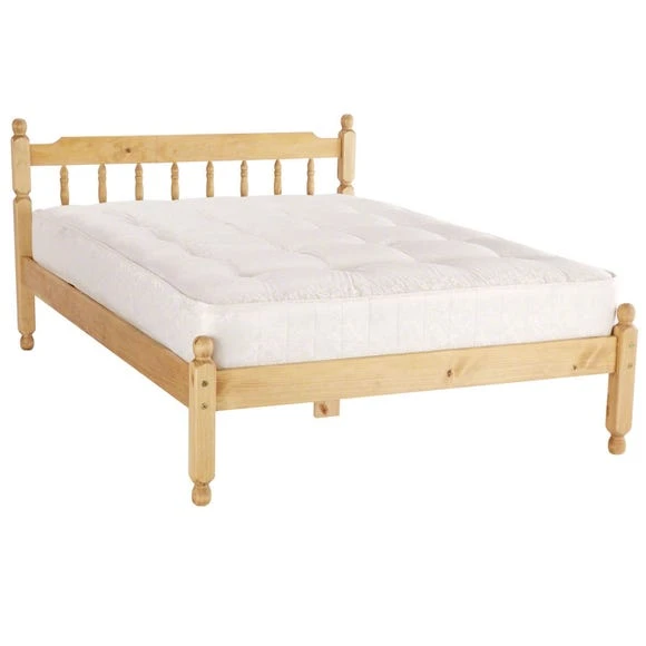 Buy ???? Amani Spindle Natural Waxed Bed Frame ???? - Image 2