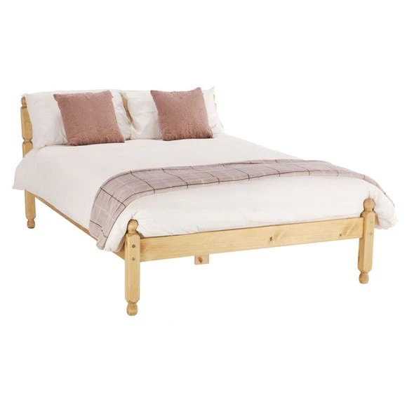 Buy ???? Amani Spindle Natural Waxed Bed Frame ???? - Image 4