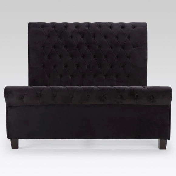 Deals ???? Limelight Orbit Black Velvet Upholstered Bed Frame ???? - Image 3