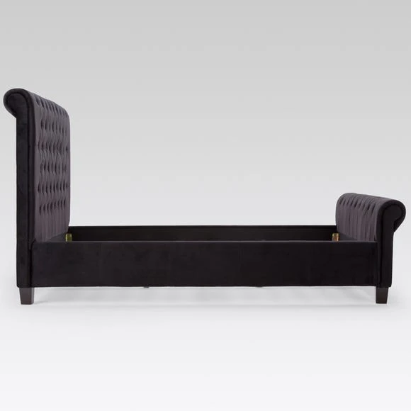Deals ???? Limelight Orbit Black Velvet Upholstered Bed Frame ???? - Image 4