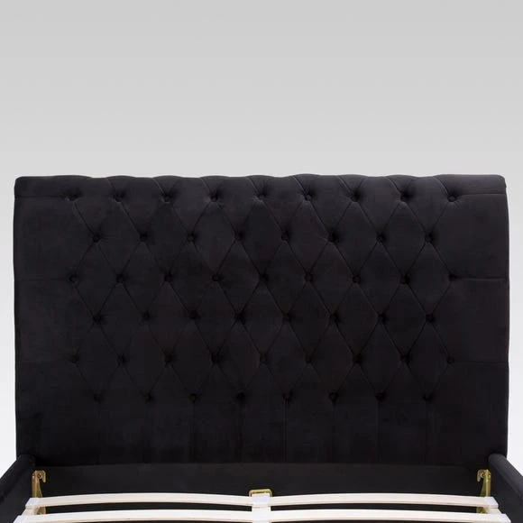 Deals ???? Limelight Orbit Black Velvet Upholstered Bed Frame ???? - Image 6