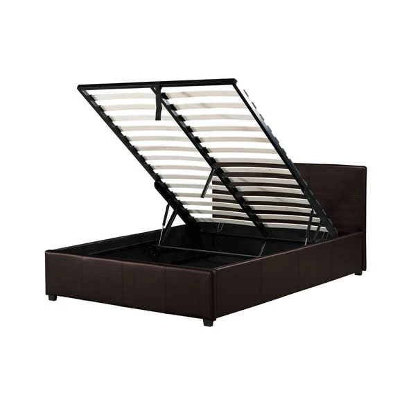 Outlet ???? GFW Toronto Black Faux Leather Ottoman Bed Frame ???? - Image 3