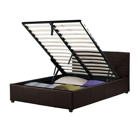 Outlet ???? GFW Toronto Black Faux Leather Ottoman Bed Frame ???? - Image 5