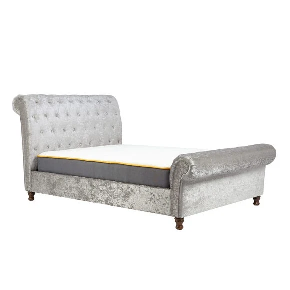Budget ???? Birlea Castello Steel Sleigh Fabric Bed Frame ❤️ - Image 2