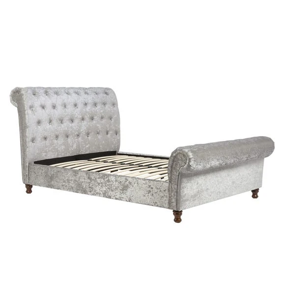 Budget ???? Birlea Castello Steel Sleigh Fabric Bed Frame ❤️ - Image 3