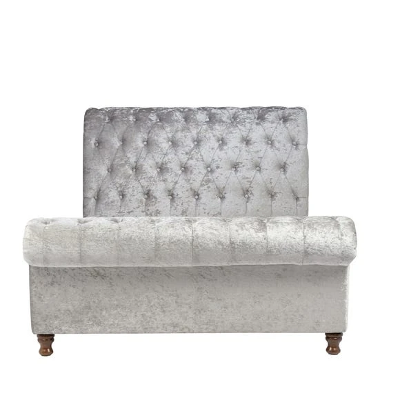 Budget ???? Birlea Castello Steel Sleigh Fabric Bed Frame ❤️ - Image 4