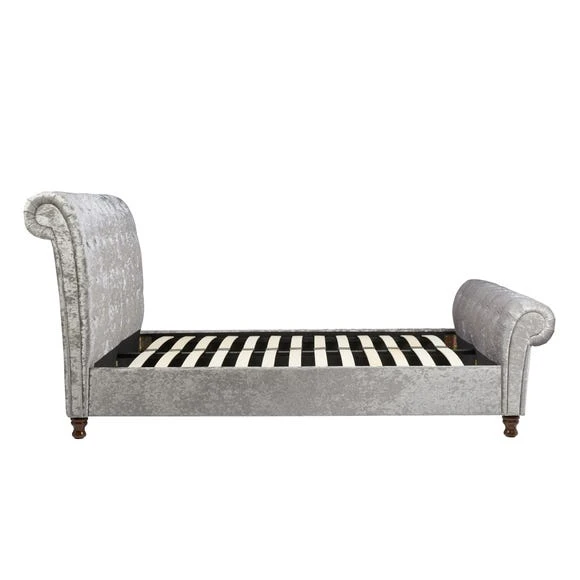 Budget ???? Birlea Castello Steel Sleigh Fabric Bed Frame ❤️ - Image 5
