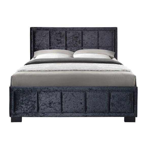 Budget ???? Birlea Hannover Black Crushed Velvet Bed Frame ???? - Image 3