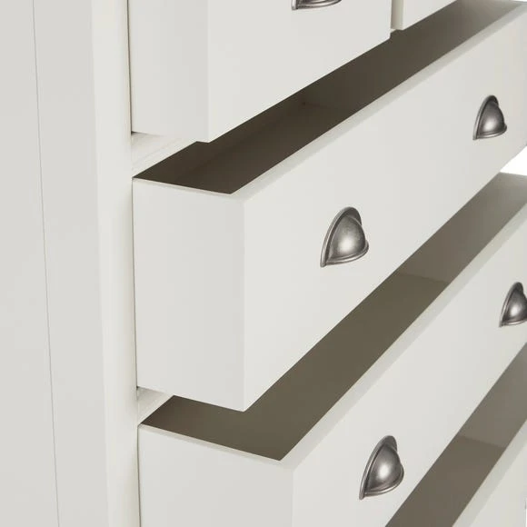 Cheapest ???? Dunelm Compton 5 Drawer Chest, Ivory & Oak ???? - Image 5