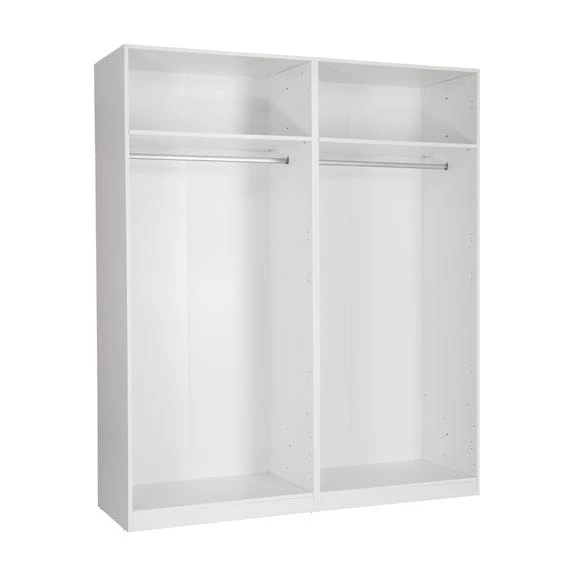 Budget ???? Harmony Euston 4 Door Wardrobe, White & Mirrored ???? - Image 2