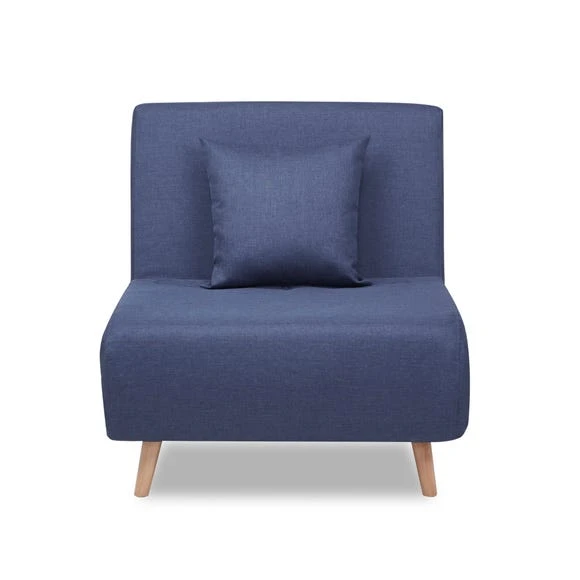 Buy ???? Leader Lifestyle Macy Fabric Blue Chair Bed ???? - Image 3