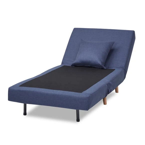 Buy ???? Leader Lifestyle Macy Fabric Blue Chair Bed ???? - Image 4