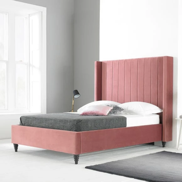Best Sale ???? Hyder Living Turin Contemporary Blush Bed Frame ❤️ - Image 2