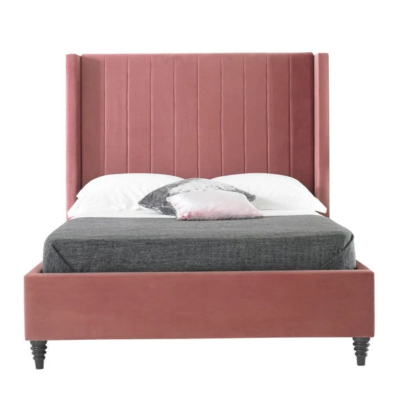 Best Sale ???? Hyder Living Turin Contemporary Blush Bed Frame ❤️ - Image 3