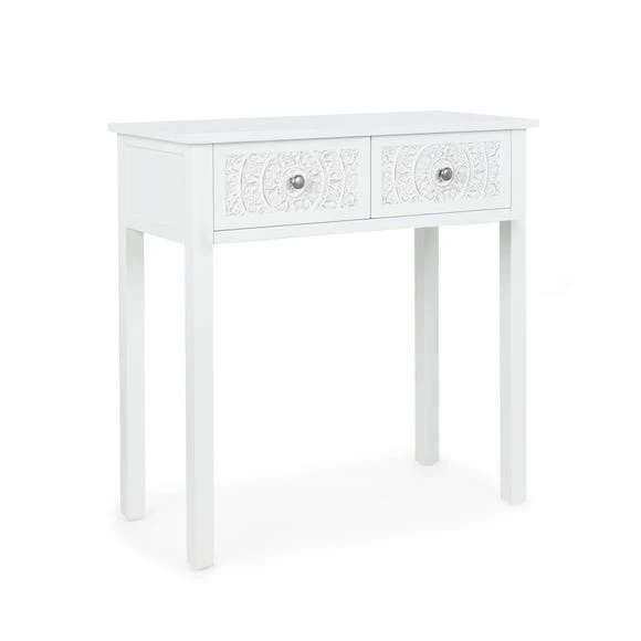 Deals ???? Dunelm Samira 2 Drawer ???? Dressing Table, White ⭐ - Image 3