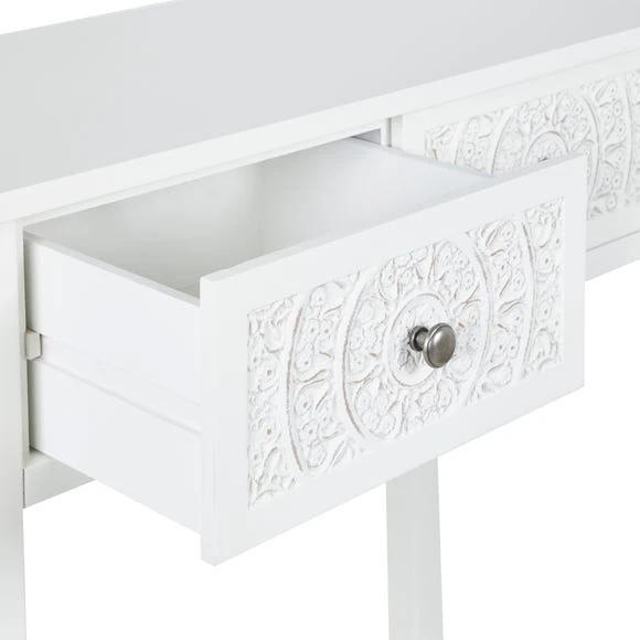 Deals ???? Dunelm Samira 2 Drawer ???? Dressing Table, White ⭐ - Image 4