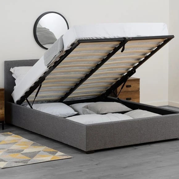 Cheap ???? Seconique Waverley Grey Linen Ottoman Bed ???? - Image 3