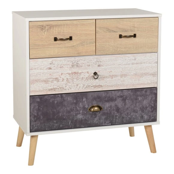 Flash Sale ???? Seconique Nordic 4 Drawer Chest, White ❤️ - Image 3