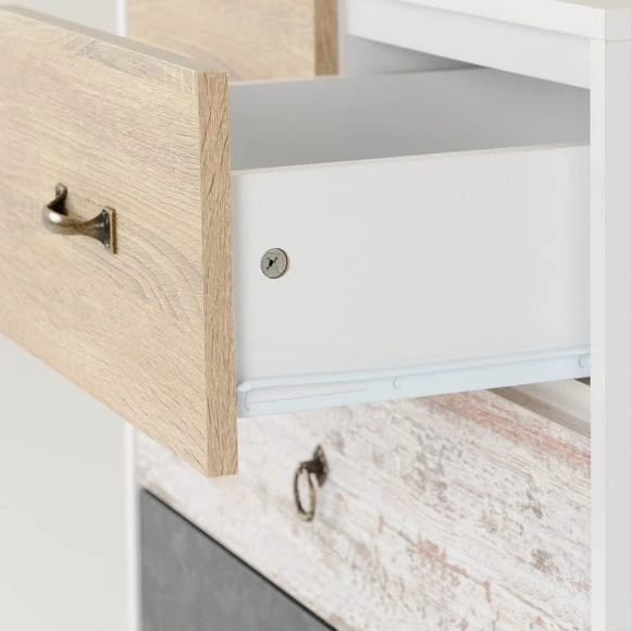 Flash Sale ???? Seconique Nordic 4 Drawer Chest, White ❤️ - Image 6
