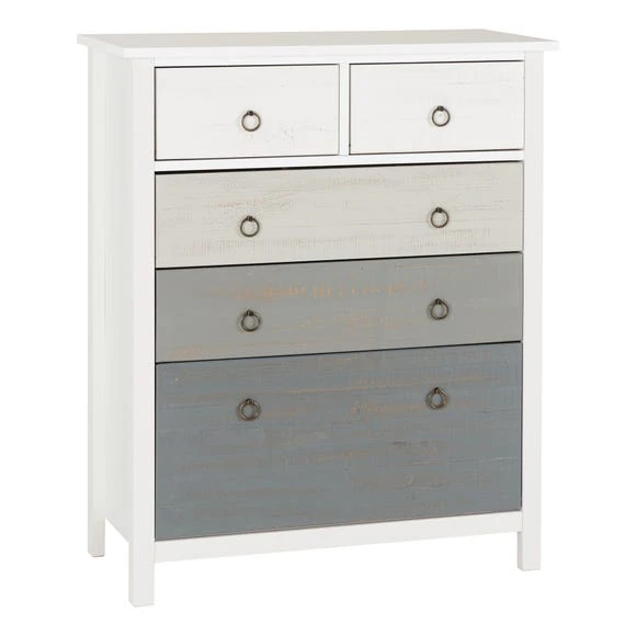 Top 10 ???? Seconique Vermount 5 Drawer Chest, White ???? - Image 2