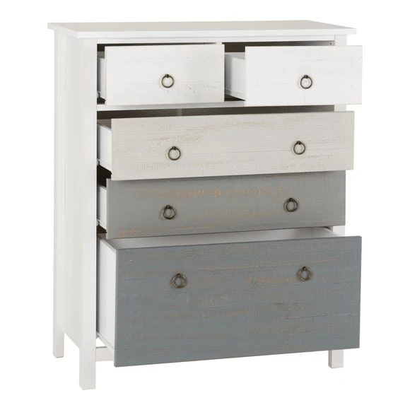 Top 10 ???? Seconique Vermount 5 Drawer Chest, White ???? - Image 3