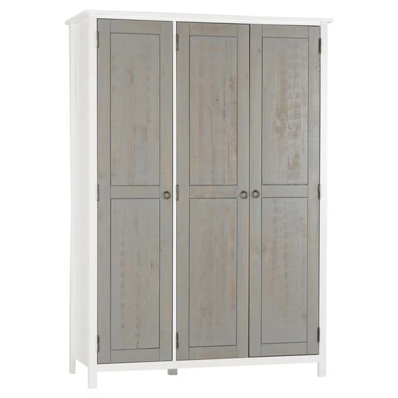 Deals ???? Seconique Vermount Triple Wardrobe, White ???? - Image 2