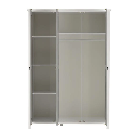 Deals ???? Seconique Vermount Triple Wardrobe, White ???? - Image 3
