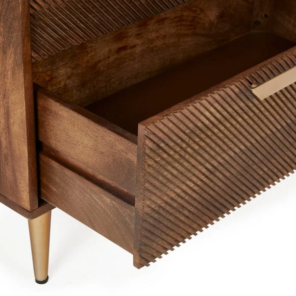 Best Sale ???? Dunelm Anya 4 Drawer Chest, Mango Wood ???? - Image 5