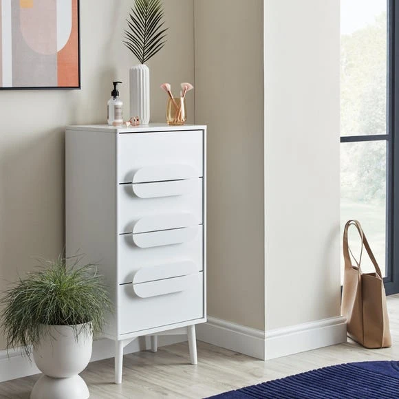 Coupon ???? Elements Anders Tall 4 Drawer Chest, White ⭐ - Image 2