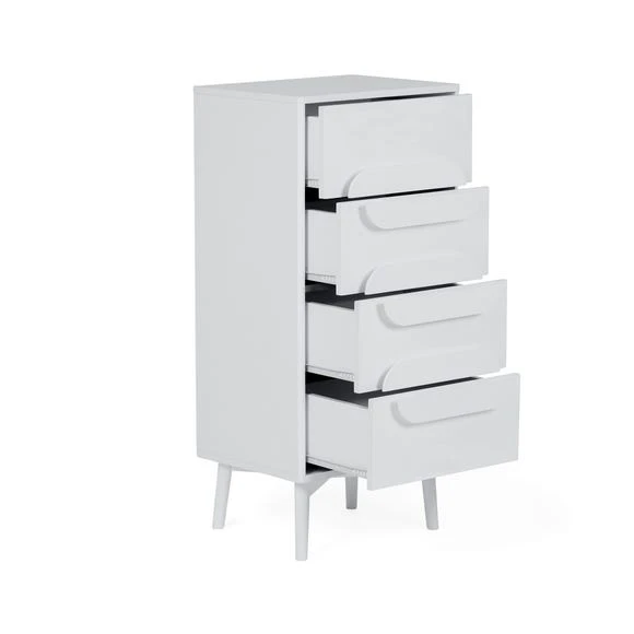 Coupon ???? Elements Anders Tall 4 Drawer Chest, White ⭐ - Image 5