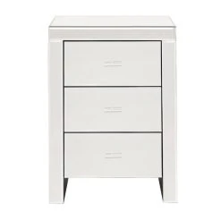 Buy ⌛ Dunelm Venetian 3 Drawer Bedside Table, Mirrored ????