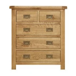 Budget ⭐ Dunelm Aylesbury 5 Drawer Chest, Oak ????