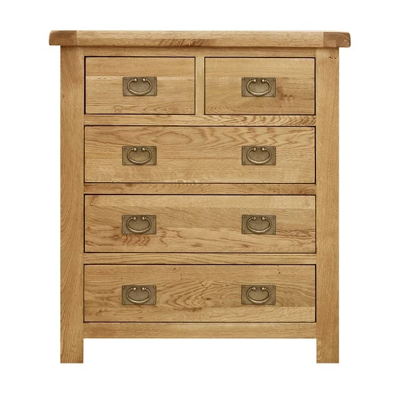 Budget ⭐ Dunelm Aylesbury 5 Drawer Chest, Oak ????