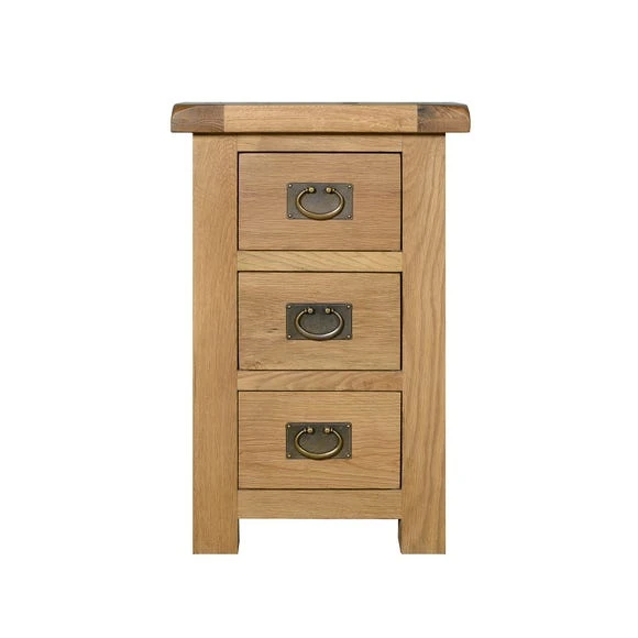 Cheapest ???? Dunelm Aylesbury Wide 3 Drawer Bedside Table, Oak ❤️