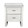 Budget ???? Dunelm Venetian 2 Drawer Bedside Table, Mirrored ????