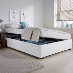 Buy ???? GFW Seattle Ottoman Storage White Bed Frame ⌛