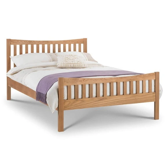 Best Sale ???? Julian Bowen Bergamo Solid Oak Bedstead ⭐
