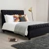 Deals ???? Limelight Orbit Black Velvet Upholstered Bed Frame ????