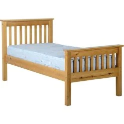 Best Pirce ???? Seconique Monaco Pine High Foot End Bed Frame ❤️