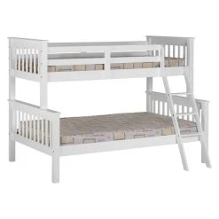Outlet ???? Seconique Neptune White Triple Sleeper Bunk Bed ????