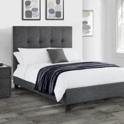 Best deal ❤️ Julian Bowen Sorrento Slate Grey Upholstered Bed Frame ✨