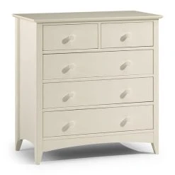 Brand new ❤️ Julian Bowen Cameo 5 Drawer Chest, Stone White & Pine ????