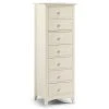 Outlet ✨ Julian Bowen Cameo Slim 7 Drawer Chest, Stone White & Pine ????