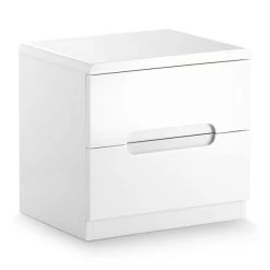 Wholesale ???? Julian Bowen Manhattan 2 Drawer Bedside Table, White ????