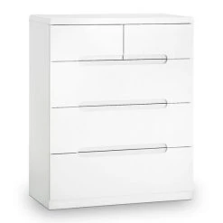 Best reviews of ???? Julian Bowen Manhattan 5 Drawer Chest, White ????