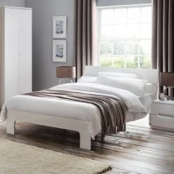 Cheap ???? Julian Bowen Manhattan High Gloss Bed Frame ????