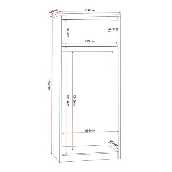 Outlet ❤️ Seconique Seville Double Wardrobe ???? - Image 3