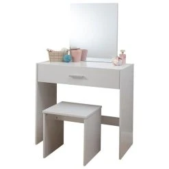 Cheapest ❤️ Dunelm Julia 1 Drawer ???? Dressing Table Set with Mirror ????