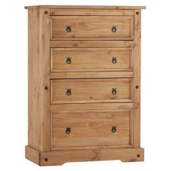 Top 10 ???? Seconique Corona 4 Drawer Chest, Pine ❤️